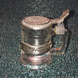Tropicana Hotel Stein Style Shot Glass with Pewter Lid